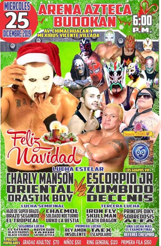 Las carteleras de lucha libre del 24 al 31 de diciembre