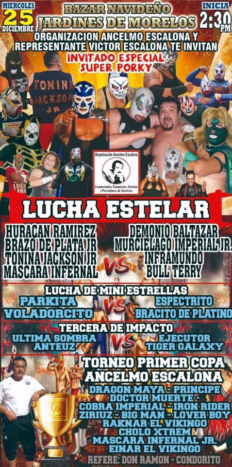 Las carteleras de lucha libre del 24 al 31 de diciembre