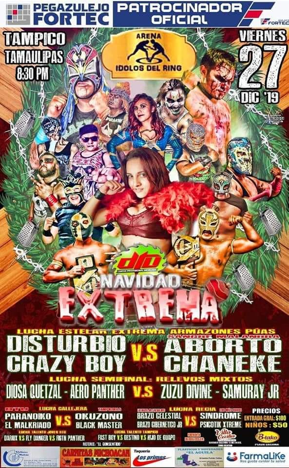 Las carteleras de lucha libre del 24 al 31 de diciembre