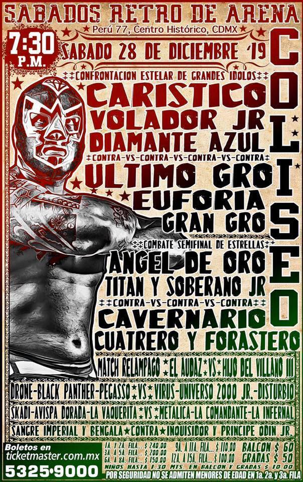 Las carteleras de lucha libre del 24 al 31 de diciembre