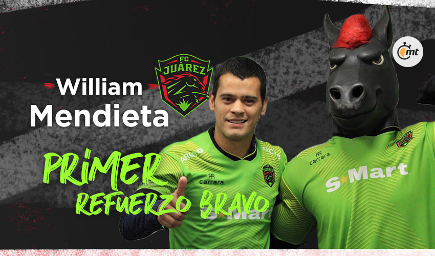 William Mendieta es nuevo refuerzo de FC Juárez