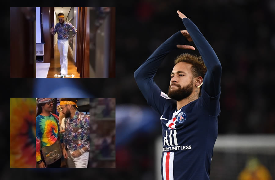 Neymar aprovecha el descanso del futbol francés para salir de fiesta. FOTO: AFP.