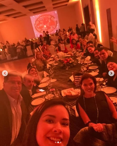 Los azulcremas festejaron juntos en su Hotel de concentración.