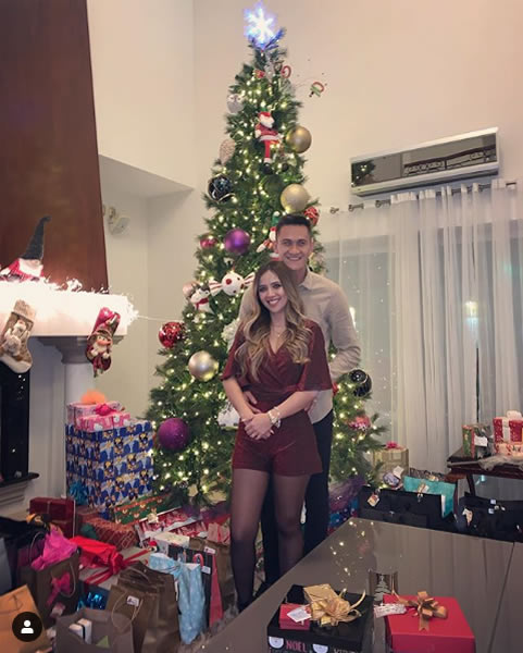 Raúl Gudiño  la pasó con su pareja y su familia.