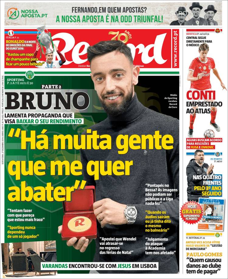 Portadas diarios deportivos en el mundo del 27 de diciembre de 2019