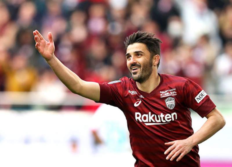David Villa. El exdelantero del Barcelona y Atlético de Madrid se retiró este año con la camiseta del Vissel Kobe de Japón.