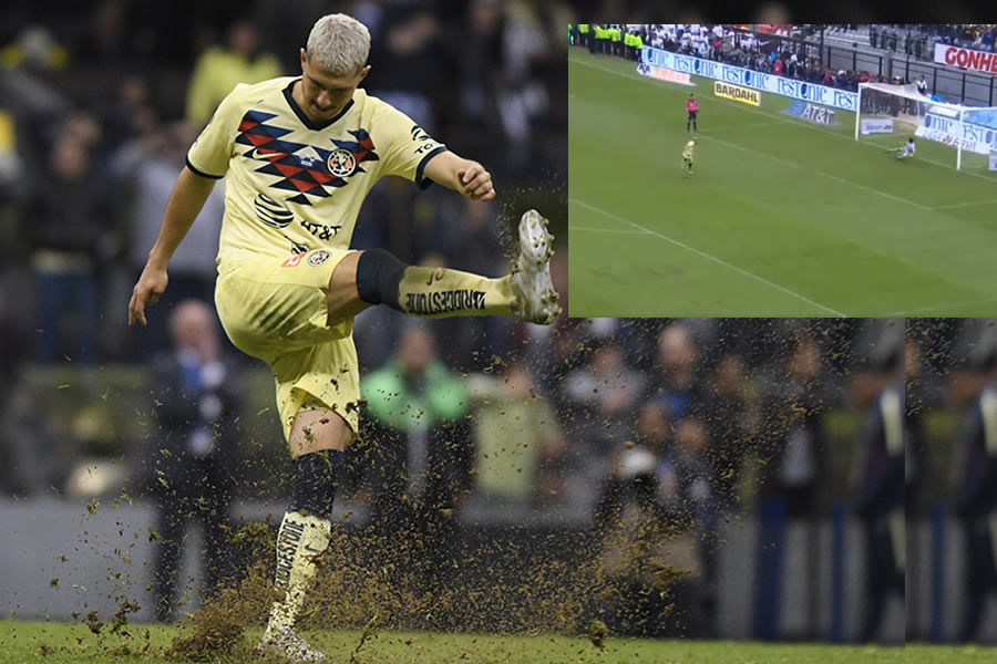 El argentino no pudo ocultar su frustración tras fallar la pena máxima en la Final ante Rayados. FOTO: Imago7.