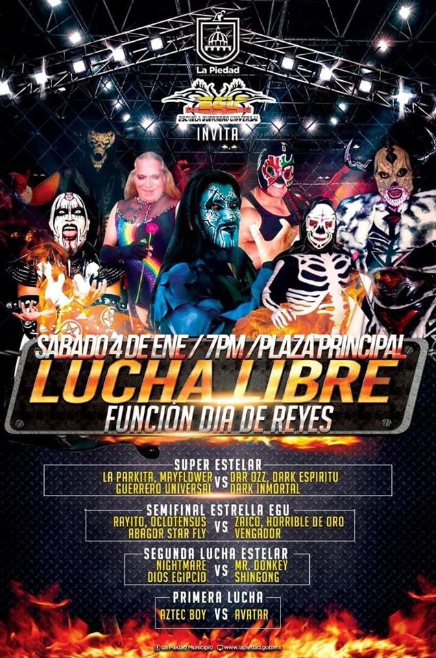 Carteleras de lucha libre del 1 al 7 de enero 2020