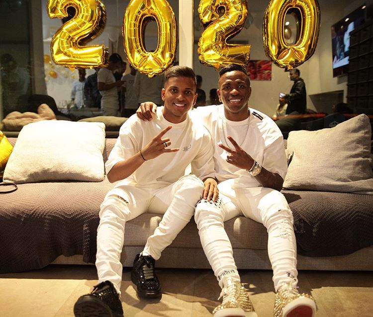 Vinicius celebró en Madrid