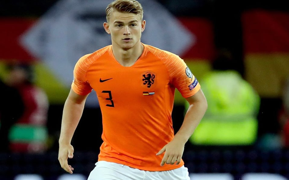 Matthijs de Ligt / Juventus (20 años): La Juventus lo fichó en 2019, es el capitán más joven en la historia de Holanda.