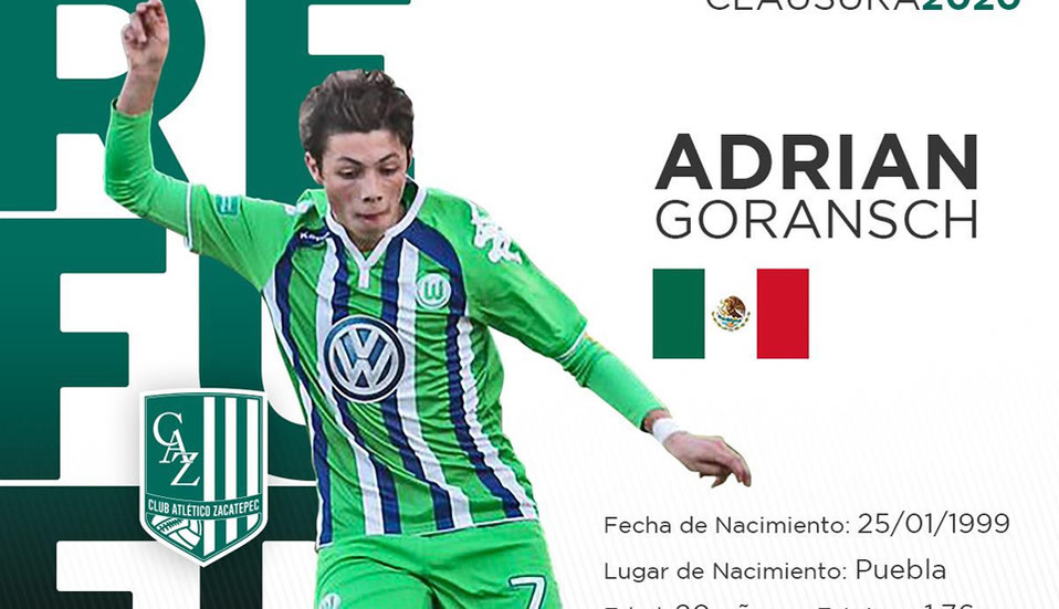 Adrian Goransch, jugador que América quiso, es refuerzo del Zacatepec
