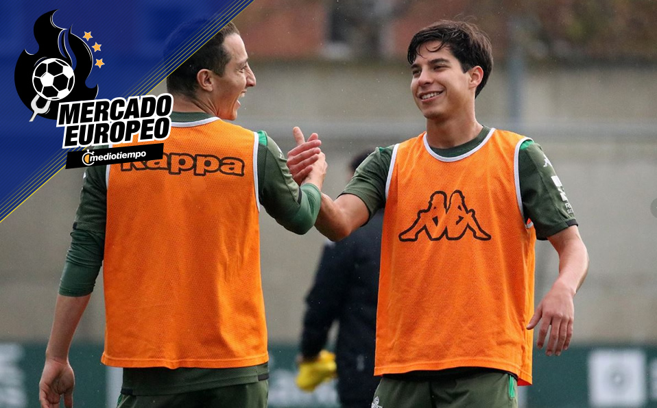 Diego Lainez es buscado por el Mallorca, donde ya jugó Gio Dos Santos (Twitter @RealBetis)