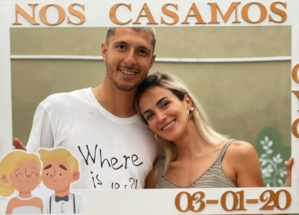 Así fue la romántica boda de Guido Rodríguez y Wada Ramón