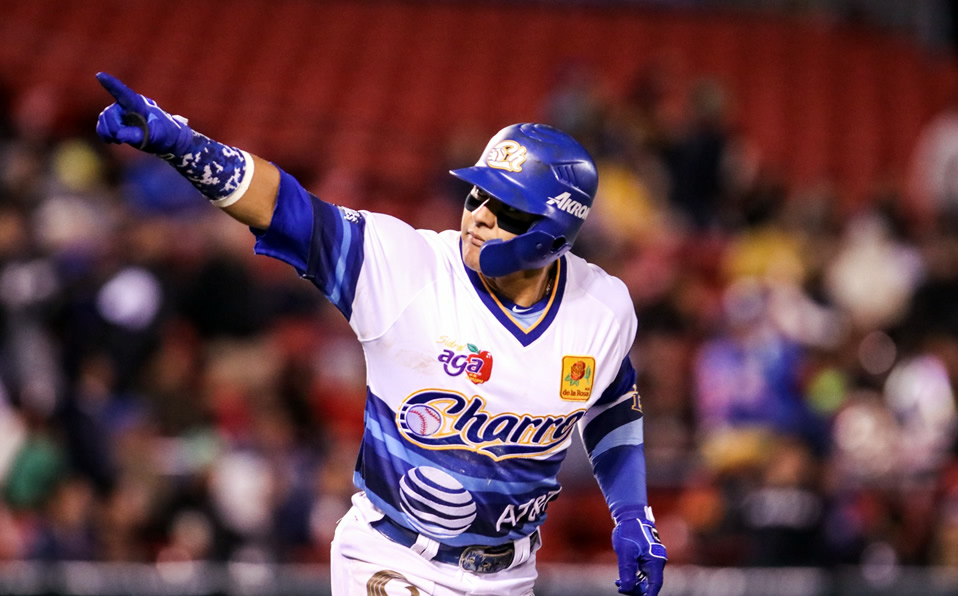 Zazueta dio el estacazo final con un home run de dos carreras. (Foto: @charrosbeisbol)