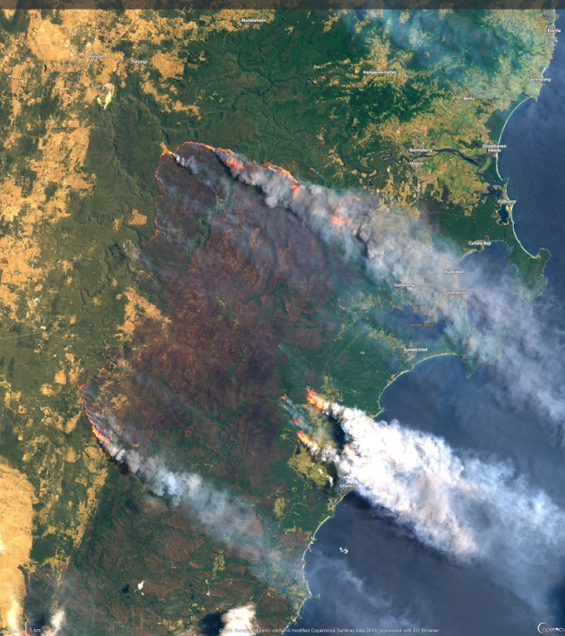 Así se ve la zona afectada desde las alturas