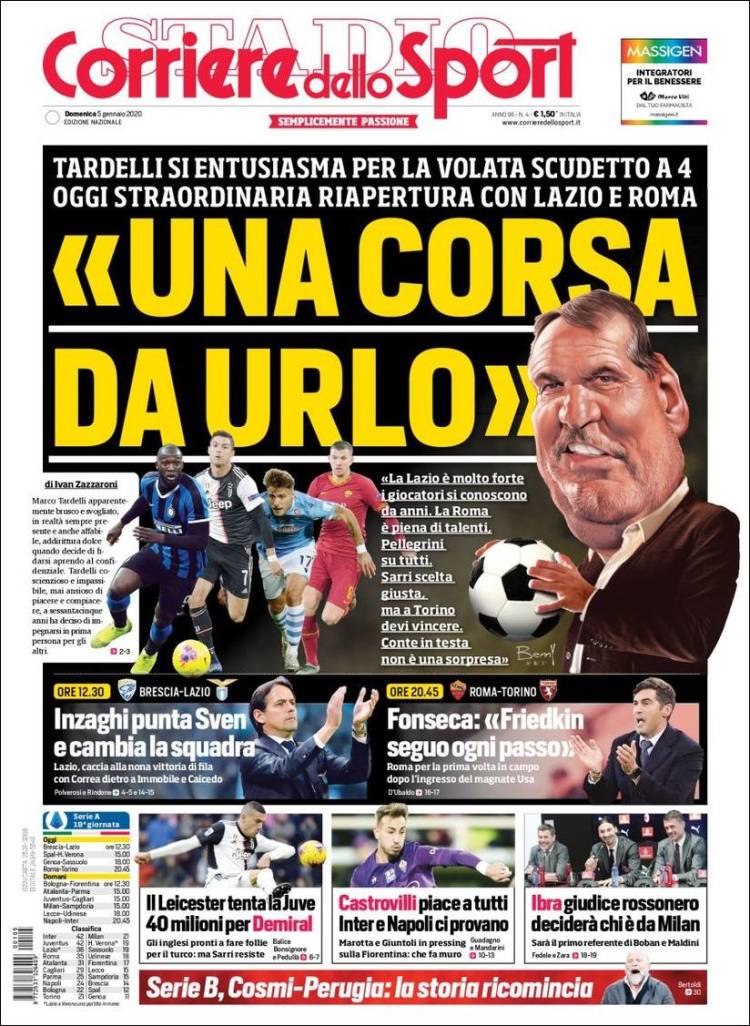 Portadas de diarios deportivos del mundo del 05 de enero del 2020.