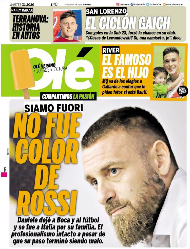 Portadas de diarios deportivos del mundo del 07 de enero del 2020