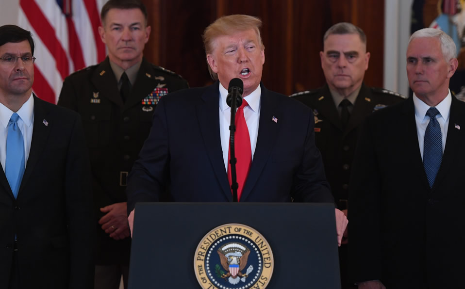 Conferencia desde la Casa Blanca. (AFP)