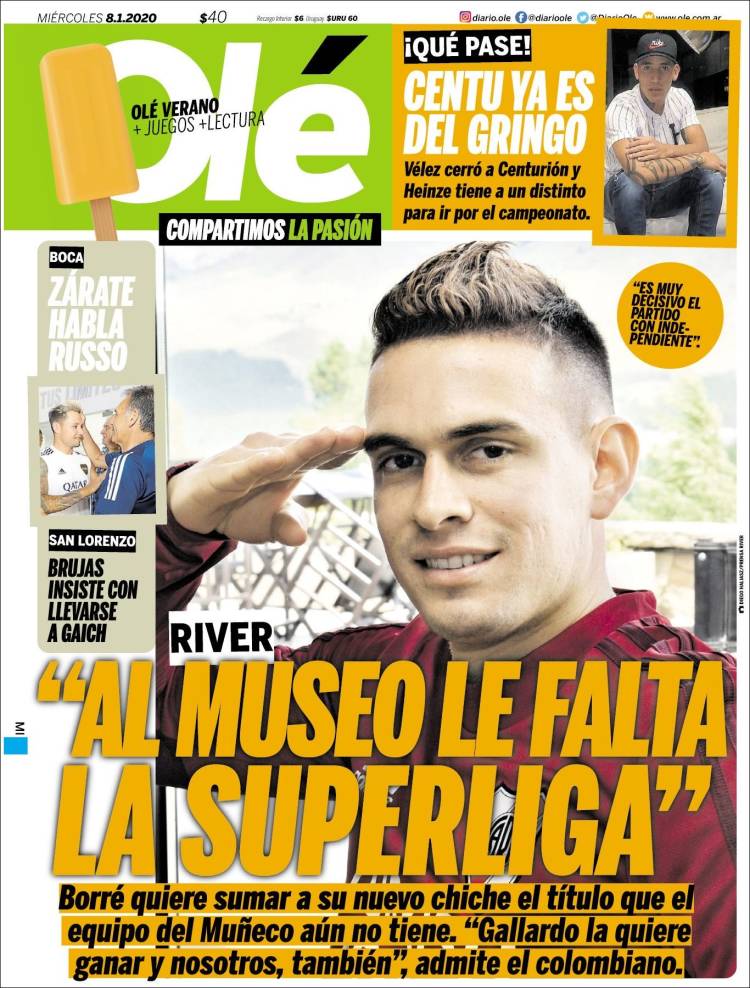 Portadas de diarios deportivos del mundo del 08 de enero del 2020
