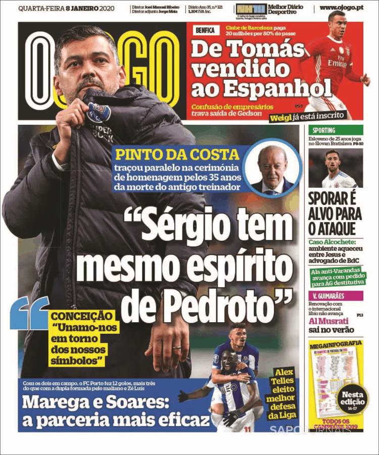 Portadas de diarios deportivos del mundo del 08 de enero del 2020