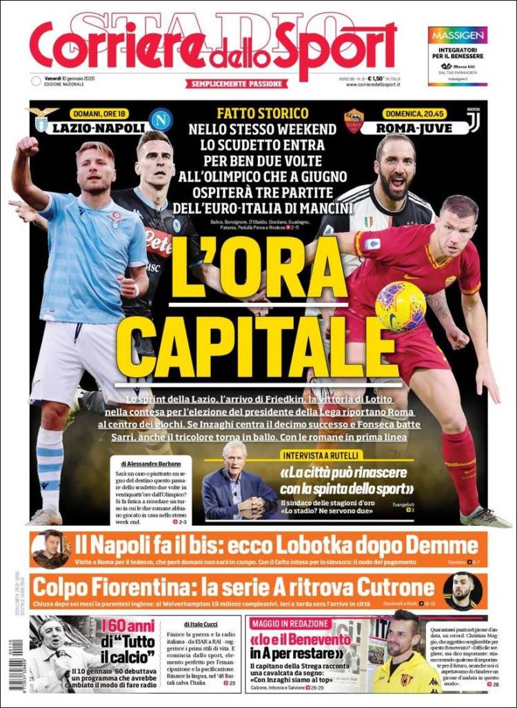 Portadas de diarios deportivos del mundo del 10 de enero del 2020