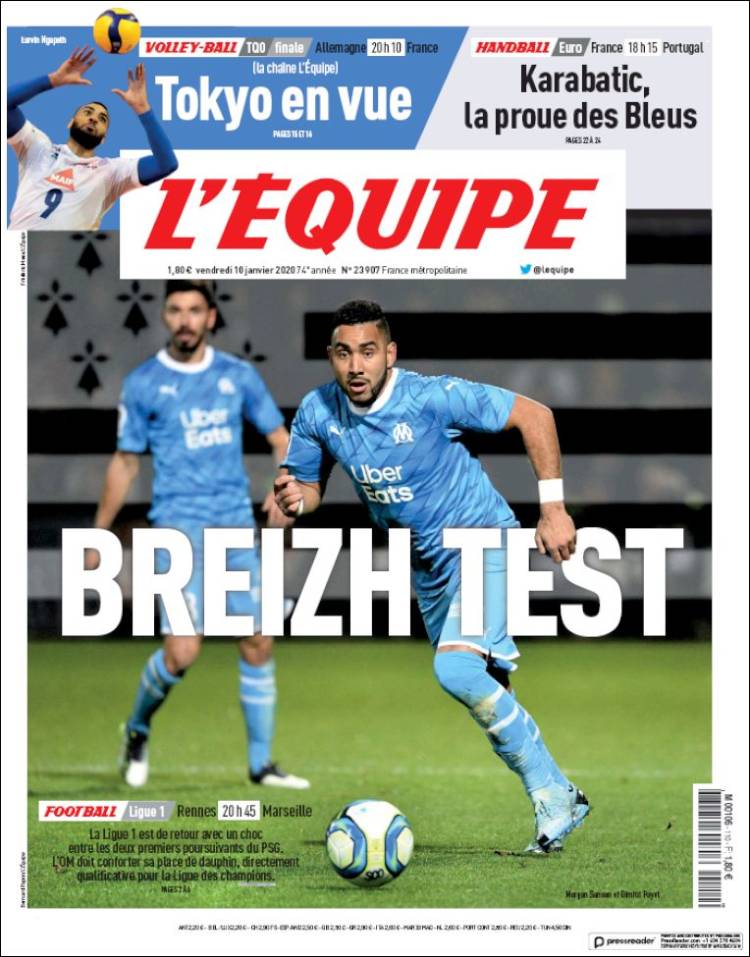 Portadas de diarios deportivos del mundo del 10 de enero del 2020