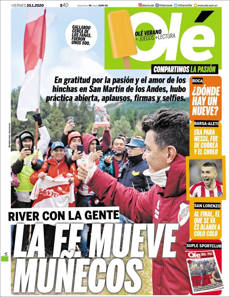 Portadas de diarios deportivos del mundo del 10 de enero del 2020