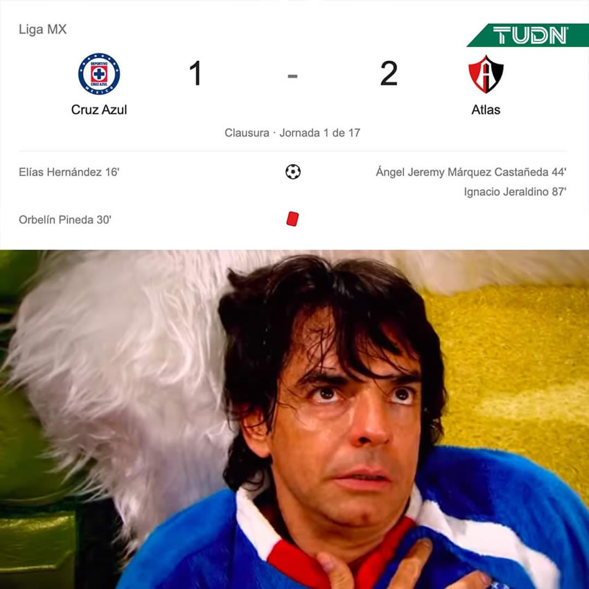 Cruz Azul estrena los memes del Clausura 2020.