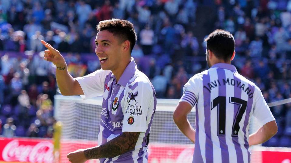Leonardo Suárez anotó dos goles con el Valladolid en LaLiga. (@realvalladolid)