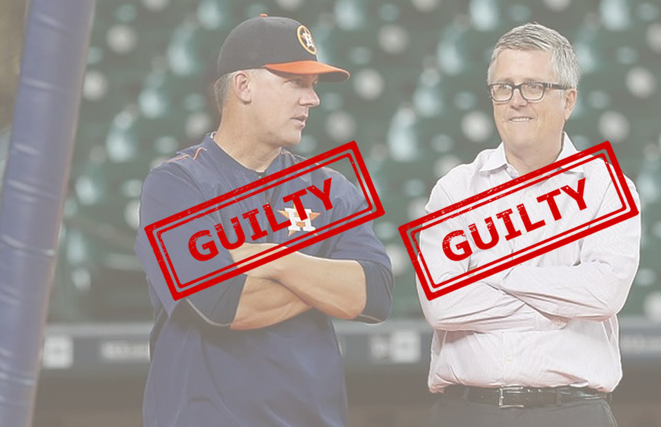 Jeff Lunhow y AJ Hinch suspendidos un año... y Astros los corre