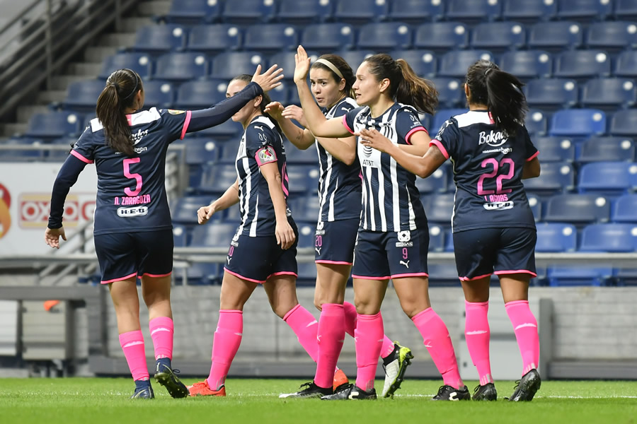 Las Rayadas comenzaron la defensa de su título. (Foto: Imago7)