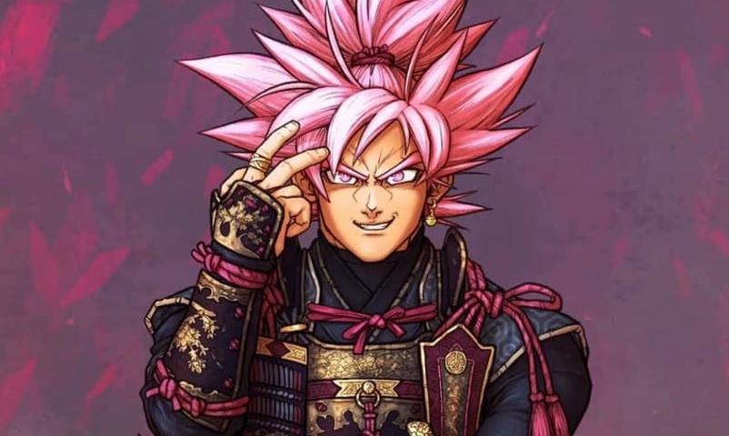 Gokú Rose al estilo samurái