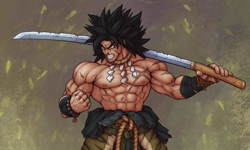 Broly al estilo samurái