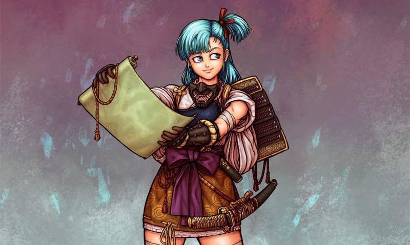 Bulma al estilo samurái