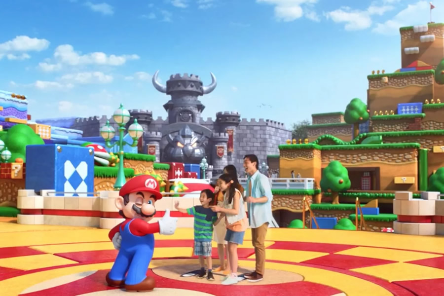 El parque temático de Nintendo se inaugurará este 2020.