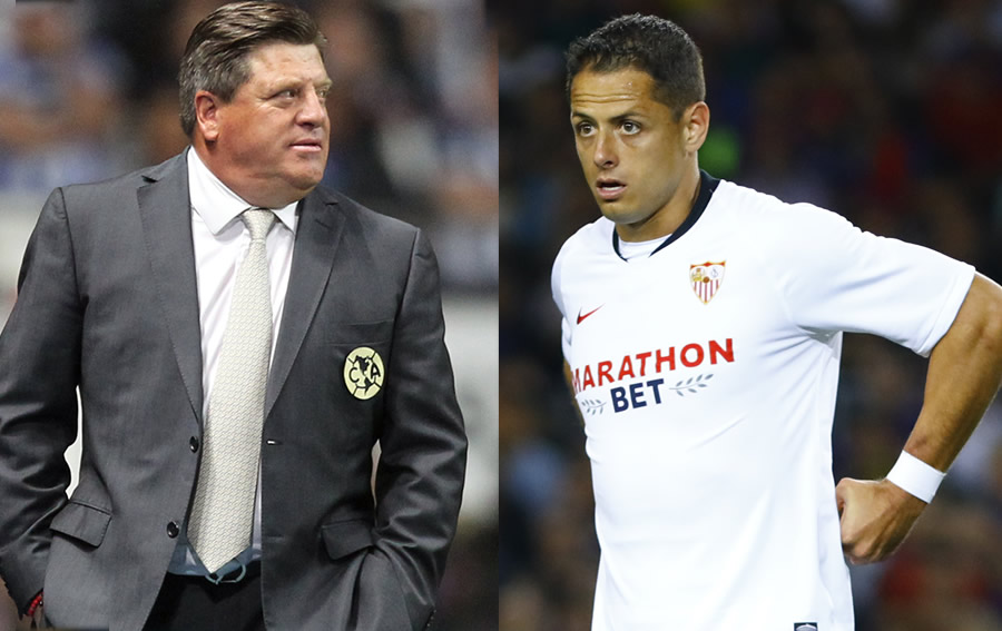 Miguel Herrera habló sobre el Chicharito. (Foto: Imago 7)