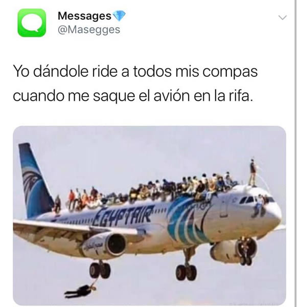 La gente no tardó en ironizar con la intención de AMLO de rifar el avión presidencial.