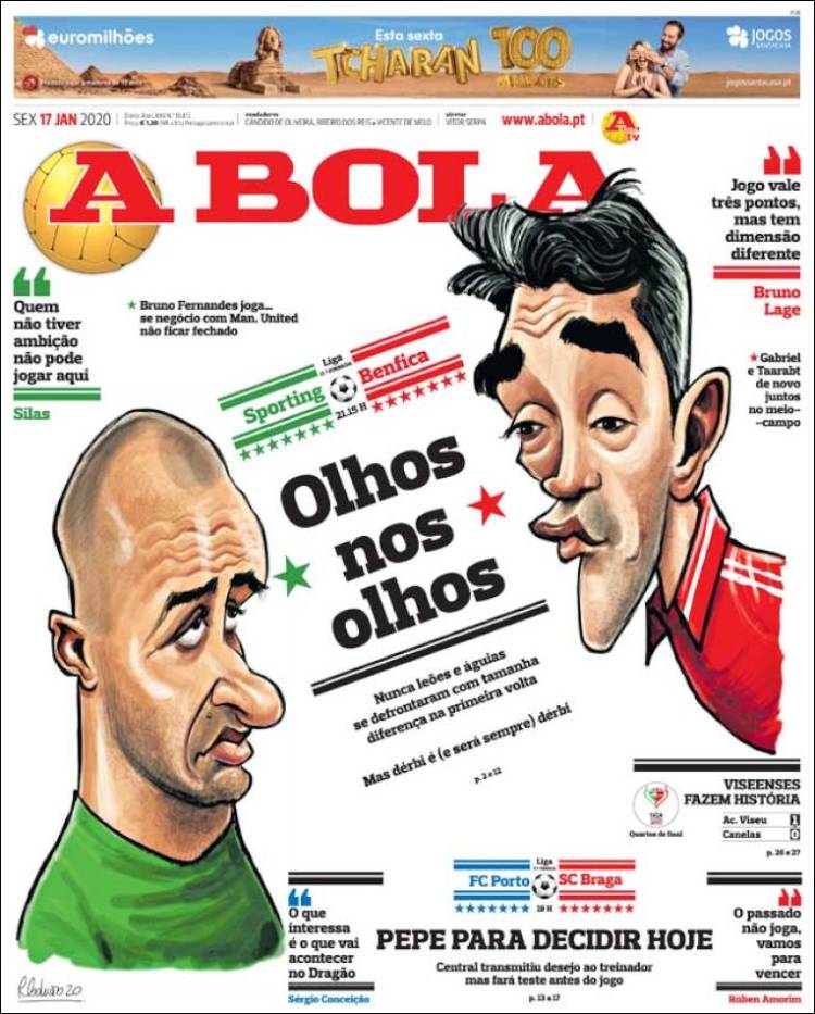 Portadas de diarios deportivos del mundo del 17 de enero del 2020