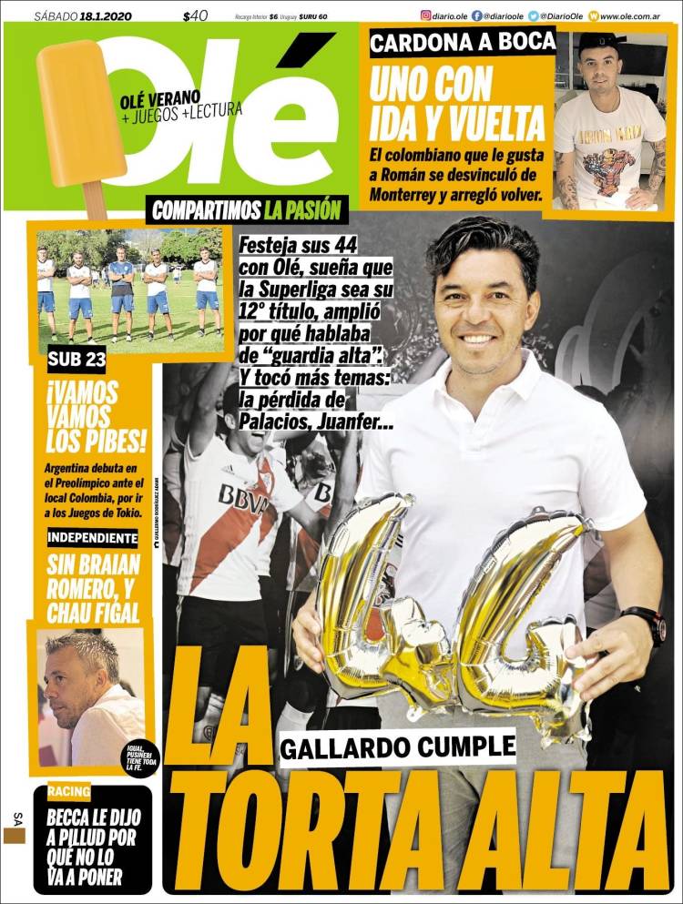 Portadas de diarios deportivos del mundo del 18 de enero del 2020