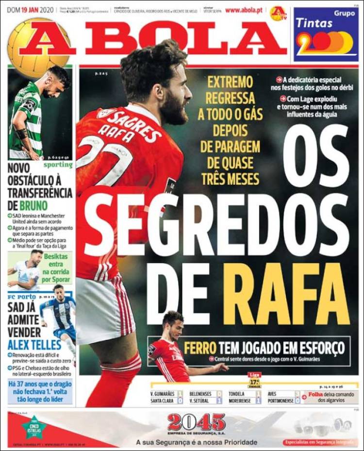 Portadas de diarios deportivos del mundo del 19 de enero del 2020.