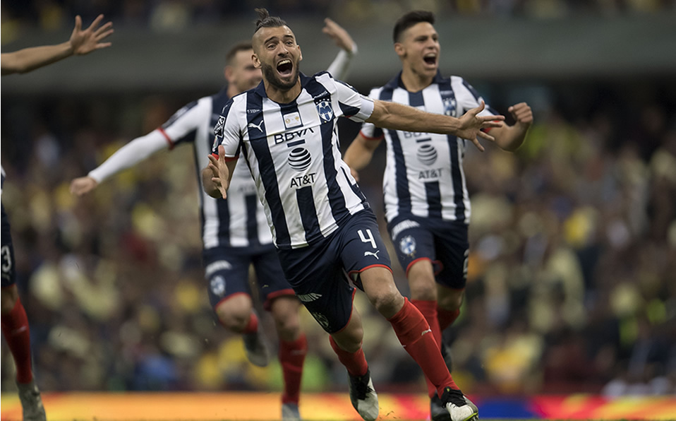 Nico Sánchez anotó un doblete en su debut en Clausura 2020 con Rayados ante Morelia. (@Mexsport)