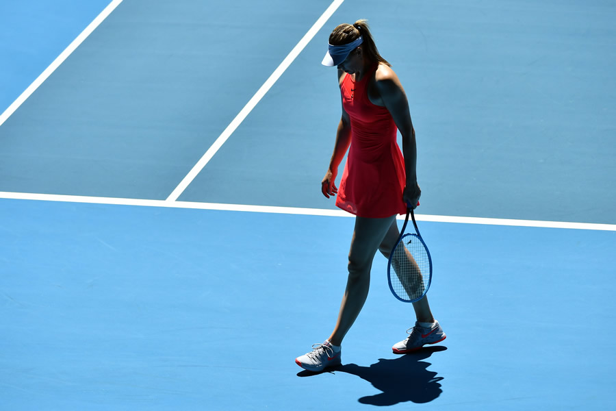 Sharapova no pudo avanzar en el Abierto de Australia. (foto: AFP)