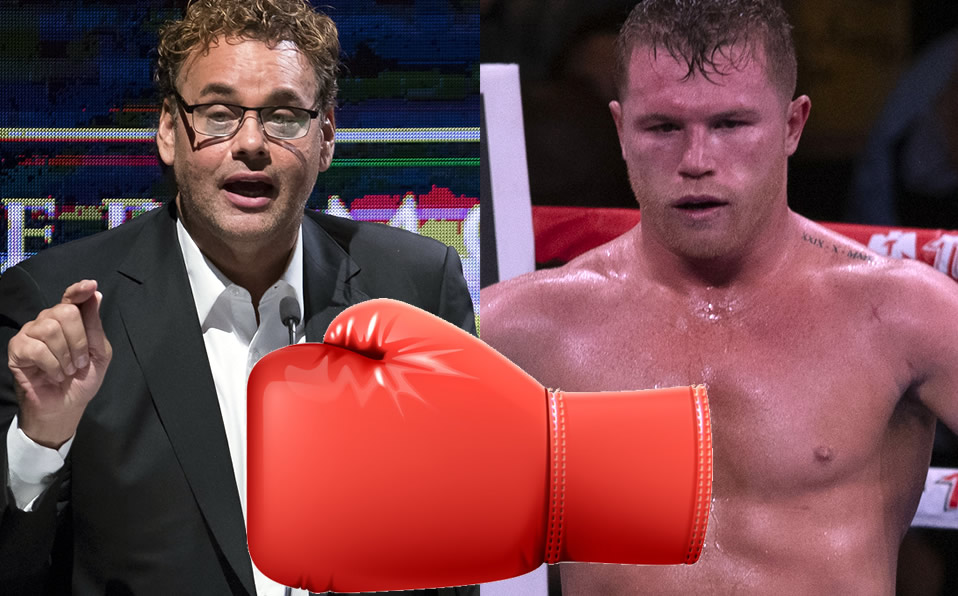 Son varias polémicas las que han tenido el Canelo y David Faitelson. (Mexsport)