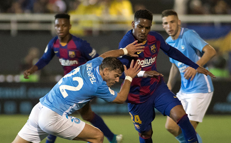 Ansu Fati  jugó los 90 minutos. (AFP)