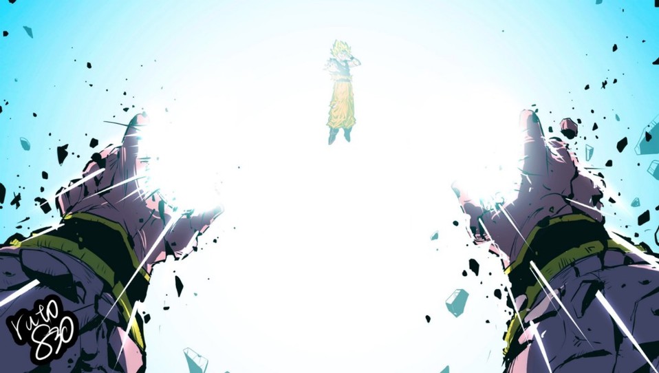 Majin Buu (Niño) es derrotado con la Genki-dama. (Foto:@ruto830)