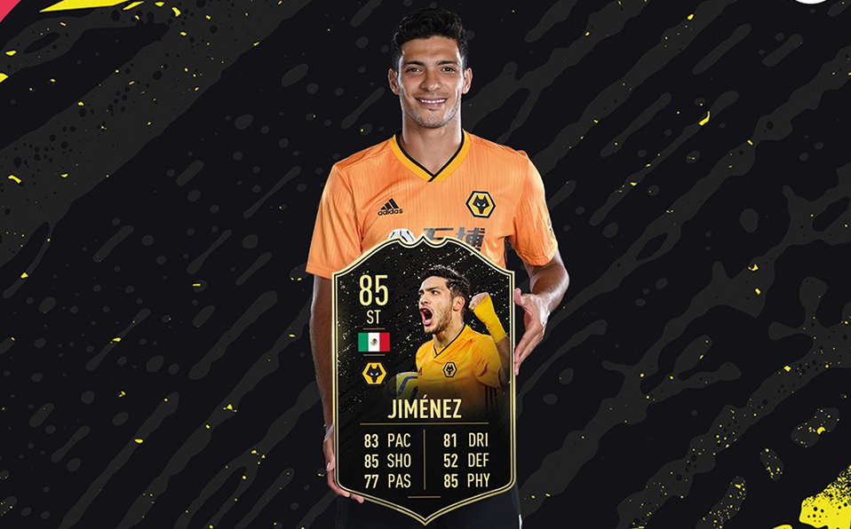 Mexicano Raúl Jiménez, elegido para el Equipo de la Semana del FIFA 20 (Twitter @WolvesEsports)