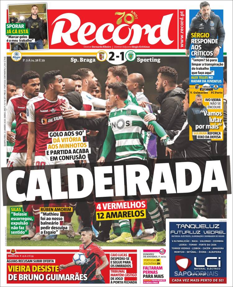 Portadas de diarios deportivos del mundo del 22 de enero del 2020