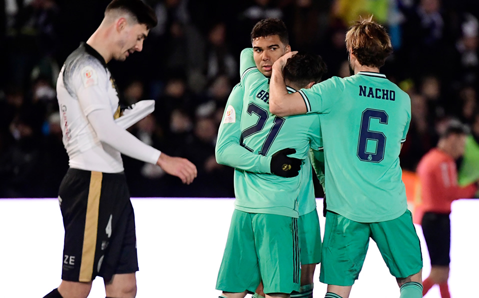 El Real Madrid solventó un duro compromiso en Salamanca (AFP)