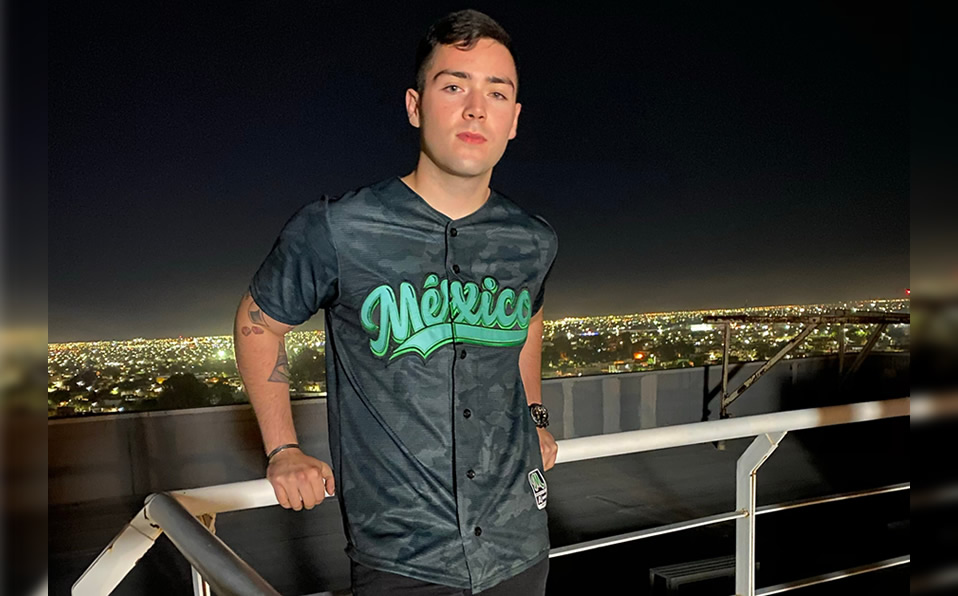 Una vista más amplia del jersey camuflado de México para la Serie del Caribe 2020.