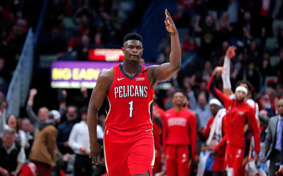 Zion Williamson debutó en la NBA en el Pelicans-Spurs. (AP)